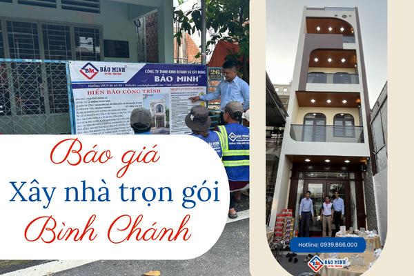 Báo giá xây nhà trọn gói huyện Bình Chánh
