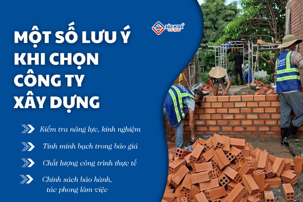Một số lưu ý khi chọn công ty xây dựng quận Bình Thạnh HCM uy tín