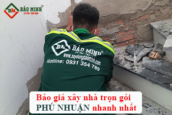 Báo Giá Nhanh Nhất Giá Xây Nhà Trọn Gói Quận Phú Nhuận