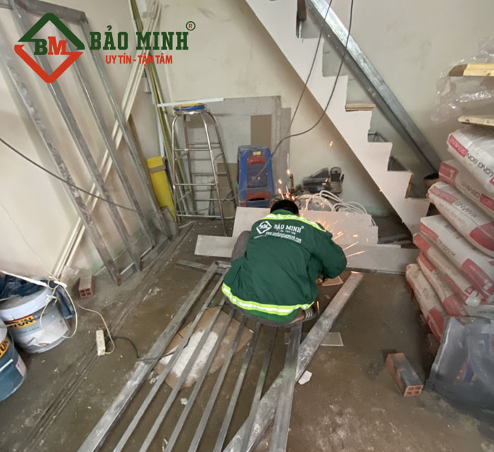 Công nhân Bảo Minh giàu kinh nghiệp sửa nhà 