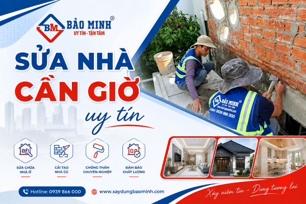 Dịch vụ sửa nhà Cần Giờ chất lượng