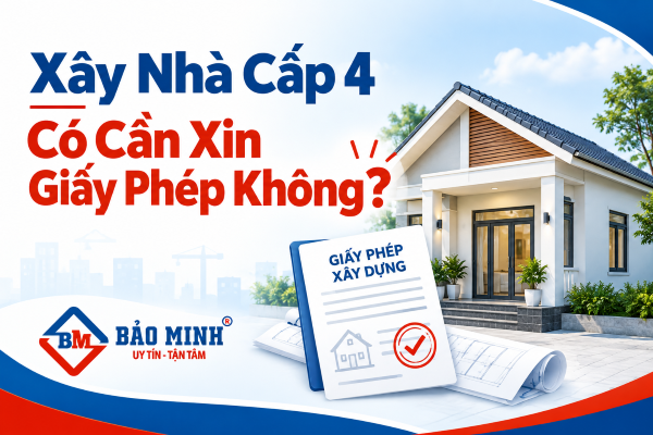Xây nhà cấp 4 có cần xin giấy phép không