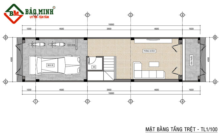 Bản vẽ giống như một bản đồ để ta có thể tưởng tượng được ngôi nhà của mình sau khi sửa chữa 