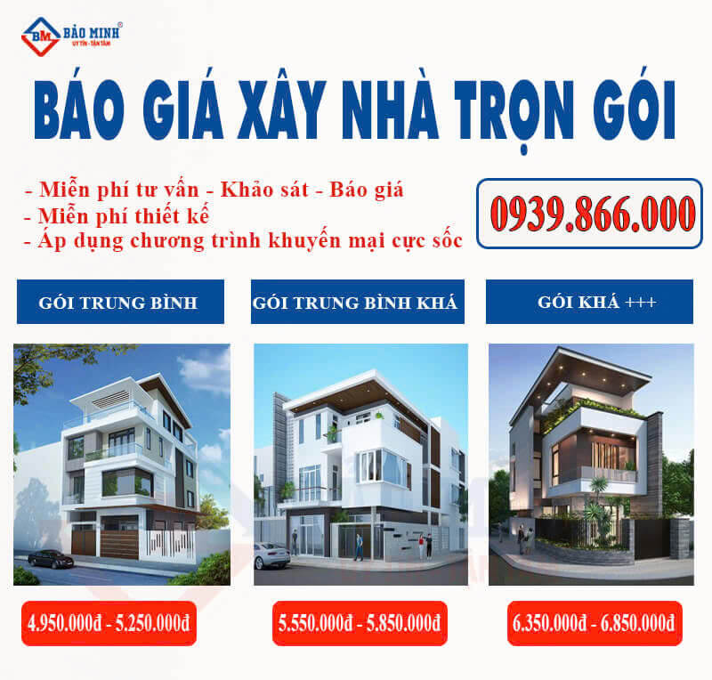 Báo giá xây nhà trọn gói Cà Mau