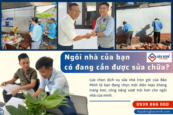 Chọn dịch vụ sửa chữa nhà trọn gói tại Đồng Nai của Bảo Minh