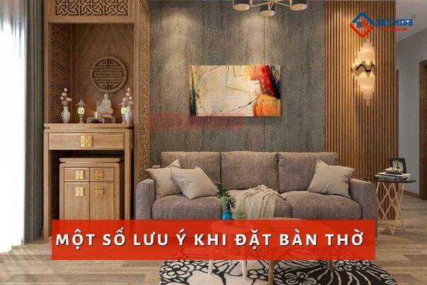 Một số lưu ý khi đặt phòng thờ