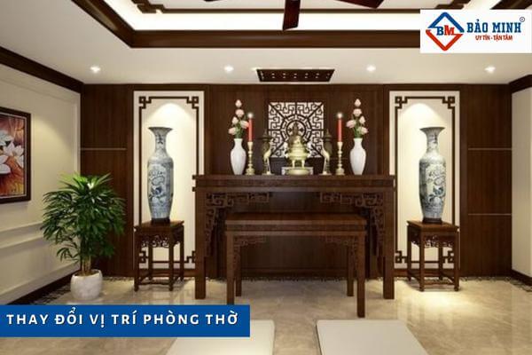 Đổi vị trí nếu phòng thờ ở cạnh nhà vệ sinh