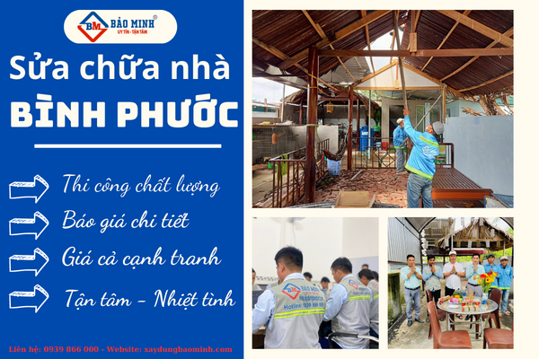 Bảo Minh sửa chữa nhà Bình Phước chuyên nghiệp 