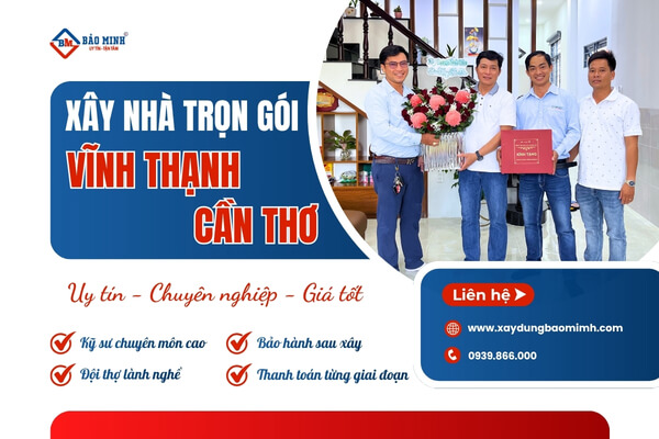 Dịch vụ xây nhà trọn gói Vĩnh Thạnh Cần Thơ