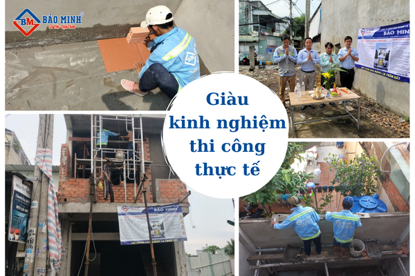 Giàu kinh nghiệm thi công thực tế 