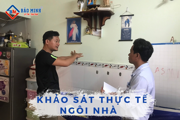 Khảo sát thực trạng ngôi nhà cần sửa chữa 