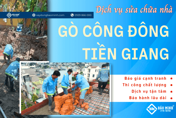 Dịch vụ sửa nhà Gò Công Đông Tiền Giang