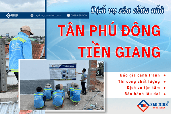 Dịch vụ sửa nhà Tân Phú Đông Tiền Giang
