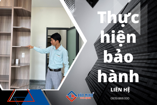 Thực hiện bảo hành công trình sau hoàn thành thi công sửa chữa 