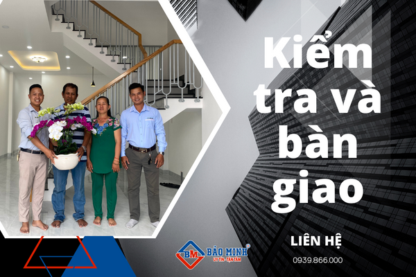 Kiểm tra và bàn giao nhà sau sửa nhà 