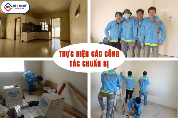 Thực hiện các công tác chuẩn bị 