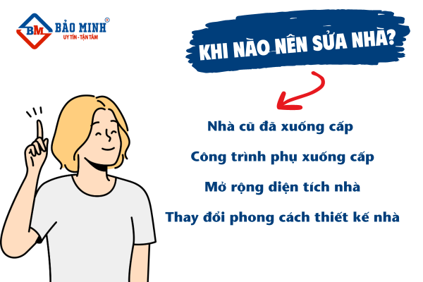 Khi nào nên sửa nhà