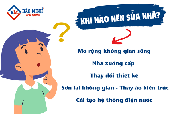 Khi nào nên sửa nhà