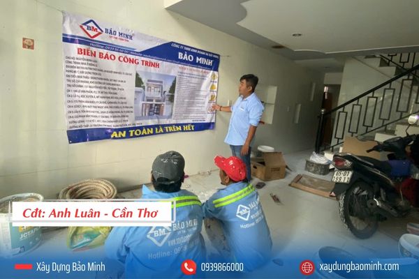 Họp an toàn công trình anh Luân - Cần Thơ