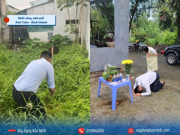 Công trình nhà mới anh Toàn - Bình Chánh