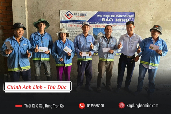 Thưởng lễ công trình nhà anh Linh