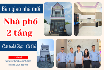 Bàn Giao Công Trình Xây Nhà 2 Tầng Củ Chi Cho anh Đạt