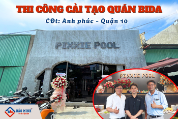 Thi Công Cải Tạo Quán Bida PIXXIE POOL – Đẳng Cấp, Chuyên Nghiệp Từ Xây Dựng Bảo Minh