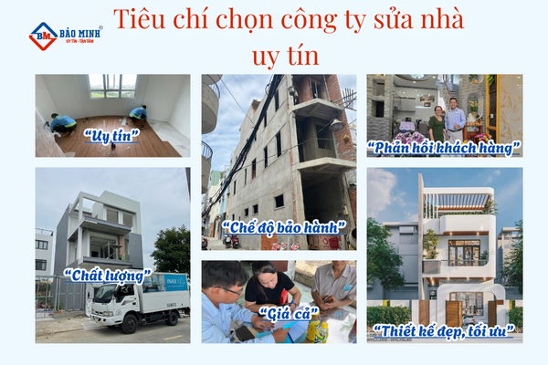 Tiêu chí chọn công ty sửa nhà chất lượng 