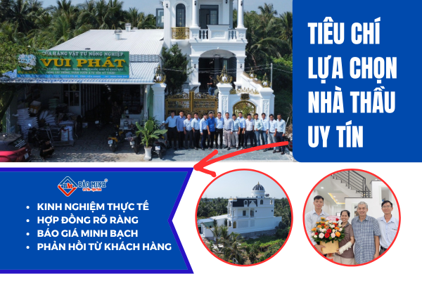 Tiêu chí lựa chọn nhà thầu uy tín