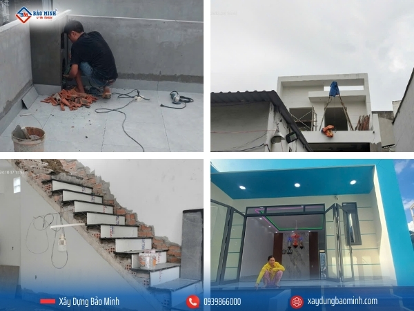 Thi công các hạng mục hoàn thiện