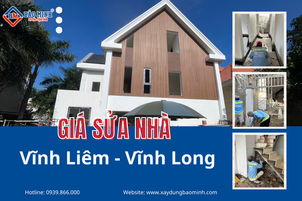 Dịch vụ sửa nhà Vĩnh Liêm Vĩnh Long chất lượng