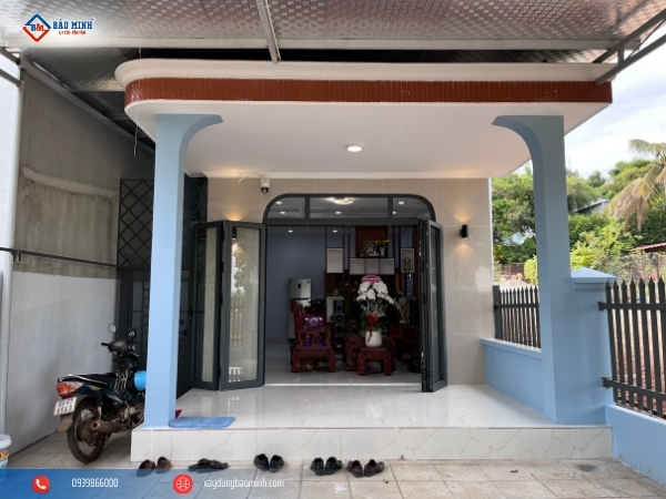 Mặt tiền nhà chị Bình sau khi cải tạo