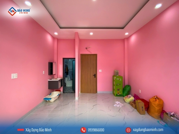 Ngôi nhà gồm 3 phòng ngủ, chưa được đưa vào sử dụng