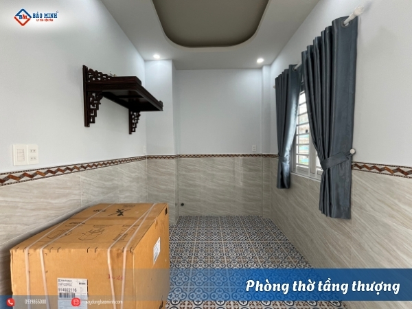 Phòng thờ chưa được hoàn thiện
