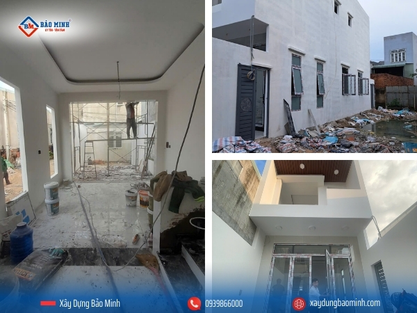 Thi công các hạng mục hoàn thiện nhà