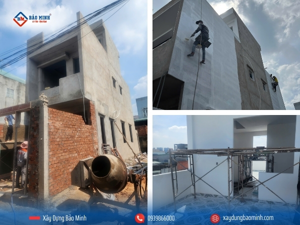 Tiến hành chống thấm và ốp lát gạch