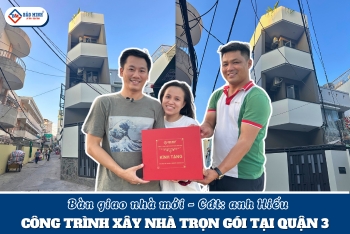 Xây Nhà 3 Tầng Sân Thượng Tại Quận 3 – Tổ Ấm Như Homestay Giữa Lòng Sài Gòn