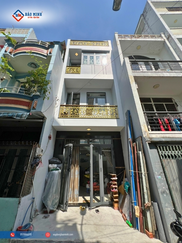 Công trình xây nhà quận Bình Tân sau khi hoàn thiện