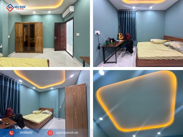 Ngôi nhà được bố trí 3 phòng ngủ