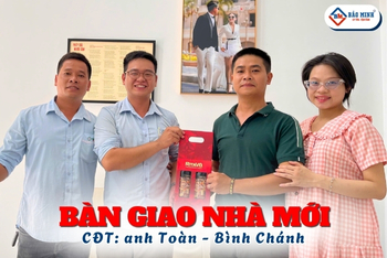 Xây Nhà Bình Chánh | Bảo Minh Bàn Giao Nhà Gác Lửng Cho Anh Toàn