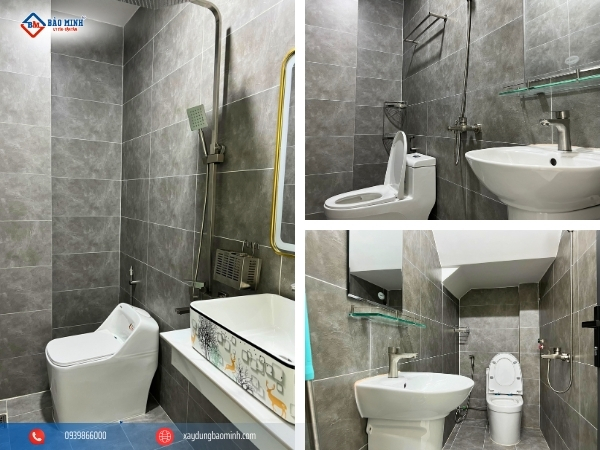 Các nhà vệ sinh bố trí và sử dụng thiết bị giống nhau