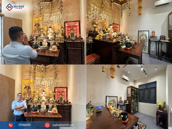 Chi tiết không gian phòng thờ