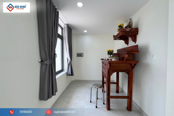 Phòng thờ được đặt ở tầng lửng