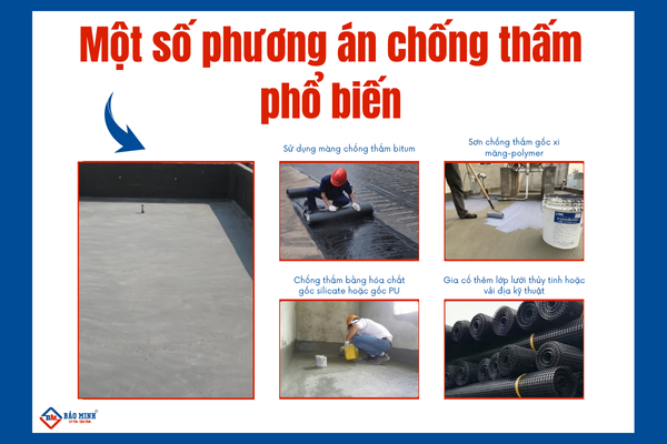 Một số phương án chống thấm sân thượng