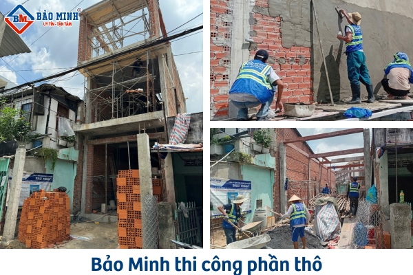 Bảo Minh thi công phần thô
