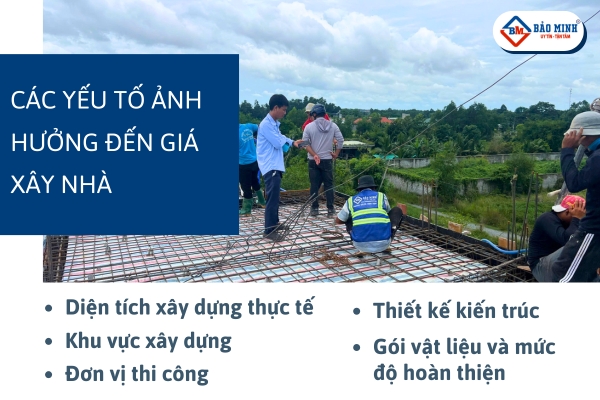Các yếu tố ảnh hưởng đến chi phí xây nhà 2 tầng 30m2