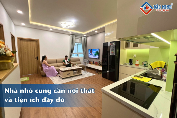 Nhà nhỏ cũng cần tiện ích và nội thất đầy đủ