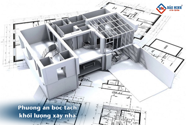 Phương án bóc tách khối lượng khi tính chi phí xây nhà 3 tầng 40m2