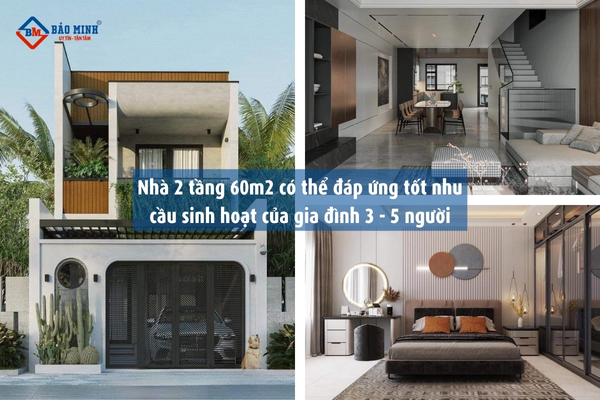 Ưu điểm của nhà 2 tầng 60m2
