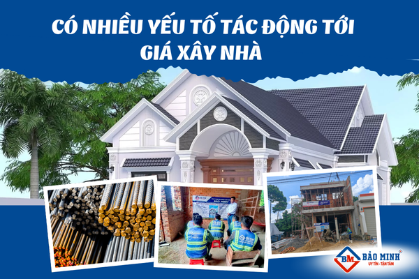 Có nhiều yếu tố tác động tới giá xây nhà mái thái